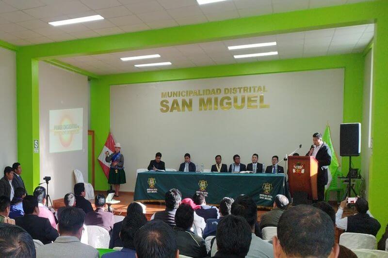 Reunión se realizó el 3 de julio en distrito de San Miguel.