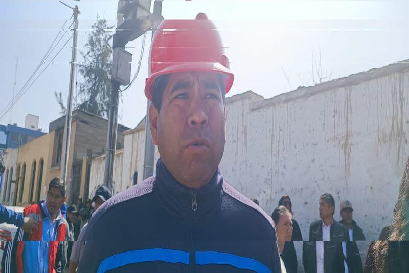 Fidel Cejas Quispe, secretario general de Sindicato de Construcción Civil de Tacna.