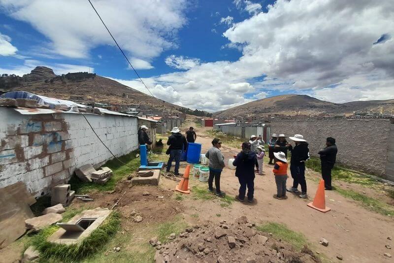 Pileta pública de donde hicieron conexión a domicilios..