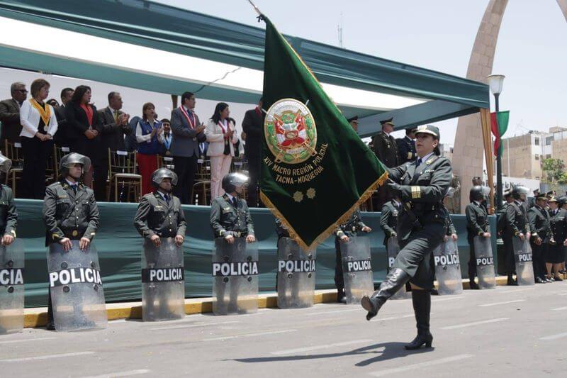 Ceremonia por el Día de la Policía Nacional se realizó en el Paseo Cívico.