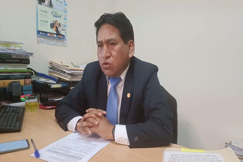 Procurador anticorrupción Reynaldo Cuayla Mamani.