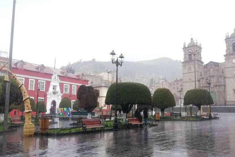 prevén lluvias de moderada a fuerte intensidad en gran parte de la provincia de Puno