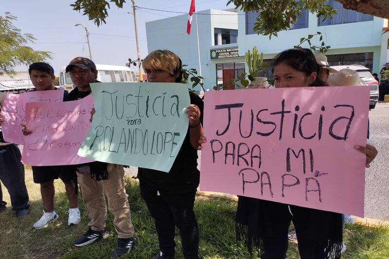 Familia protestó en el Depincri, donde se realiza las investigaciones.