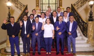 Alcaldes se reunieron con mandataria en Palacio.