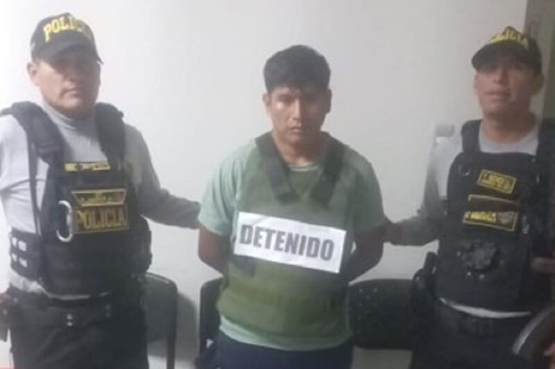 Sujeto fue detenido el último lunes por la noche.