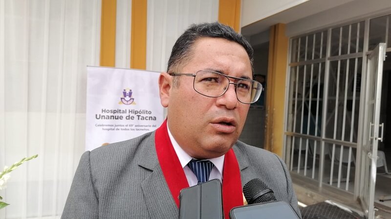 El prefecto regional de Tacna. Stephen Ugarte Dávila.