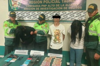 Detenidos fueron trasladados a la comisaría de Alto de la Alianza en Tacna.