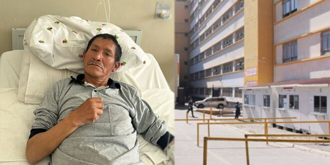 Paciente se encuentra internado en el hospital general de Arequipa.
