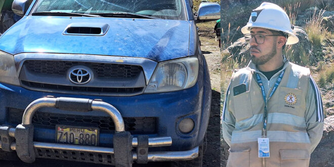 Funcionario habría estado conduciendo una camioneta de un minero informal.