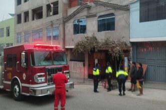 Incidente se produjo en inmueble de la calle Luis Cúneo Harrison en Tacna.