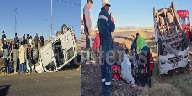 Accidente en carretera Juliaca - Puno.