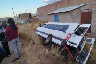 Miniván partió de Arequipa rumbo a Puno.