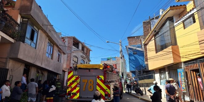 Incendio se registró este domingo en el distrito de Paucarpata-