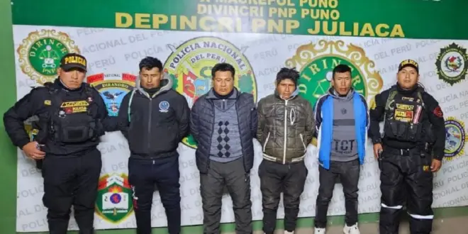 Puno: Policía Nacional detiene a miembros de la presunta banda criminal "Los carroñeros de Juliaca"