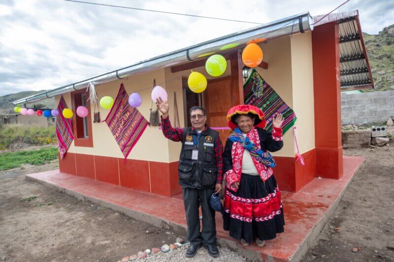 Ministerio de Vivienda entrega casas rurales por el descenso de temperatura