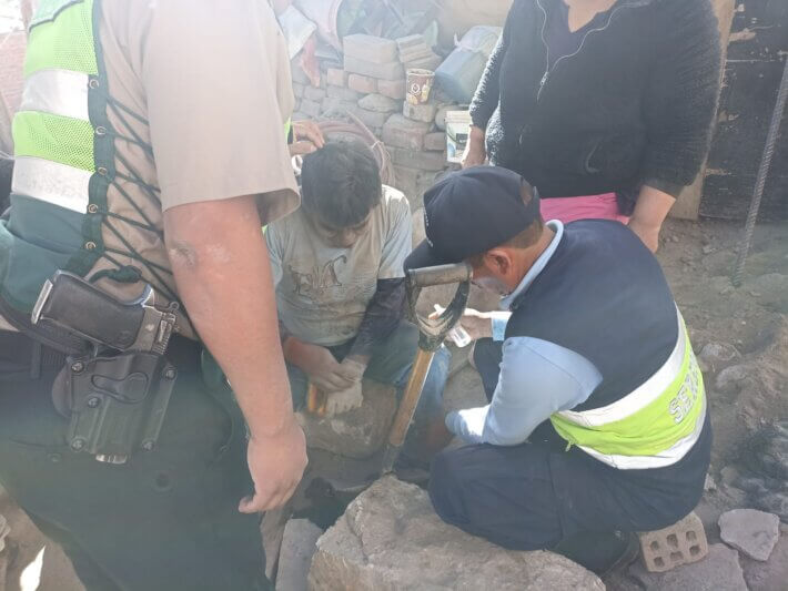 Arequipa: Obrero salva de morir