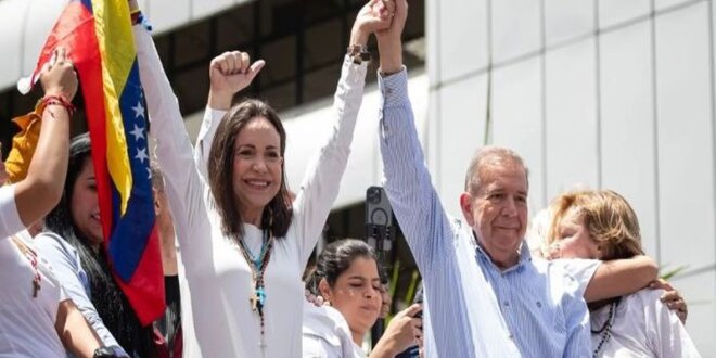 Ofrecen asilo político a María Corina Machado y Edmundo González.