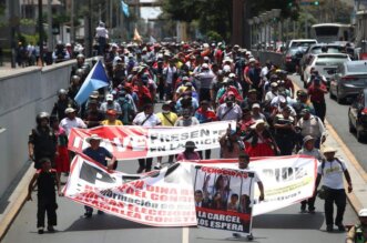 Marchas en la capital inician hoy. Manifestantes llegarán a Palacio de Justicia.