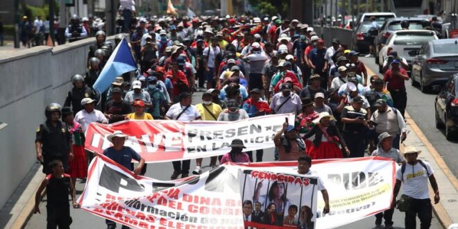 Marchas en la capital inician hoy. Manifestantes llegarán a Palacio de Justicia.