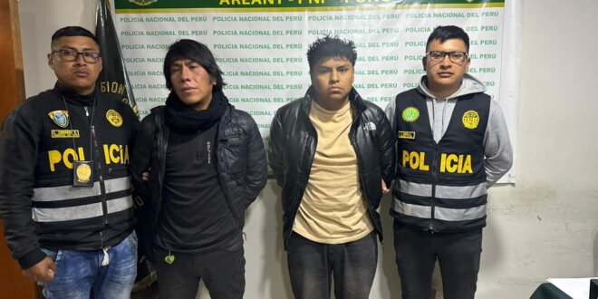 Puno: Policías atrapan a "Los Delivery de la Merca"