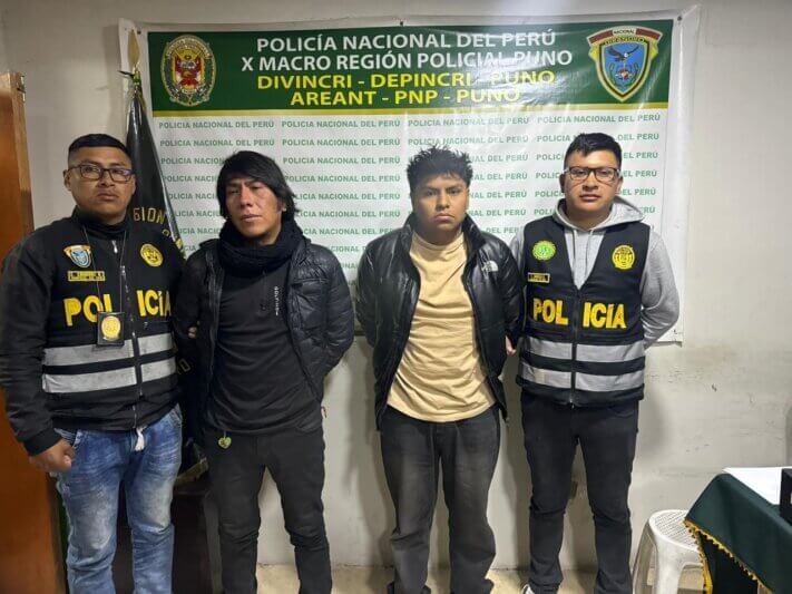 Puno: Policías atrapan a "Los Delivery de la Merca"