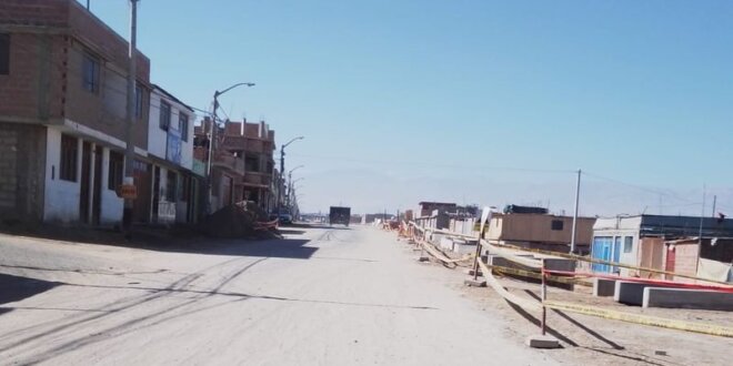 Municipio de Ciudad Nueva tiene paralizada obra en avenida Expedición Libertadora.