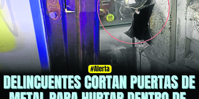 Moquegua: Cortan puertas de metal para robar de viviendas