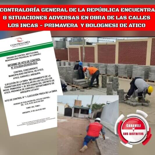 Detectan deficiencias en obra municipal de Atico