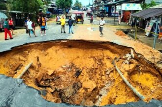 Gran forado impide tránsito en la zona.