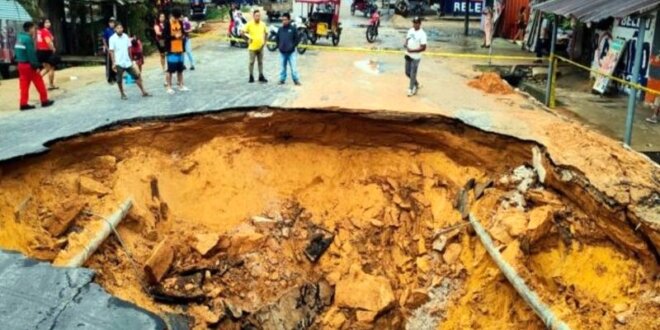 Gran forado impide tránsito en la zona.