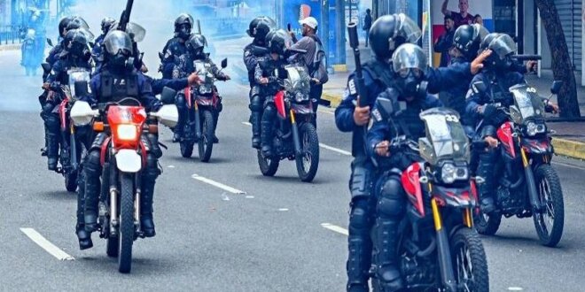 Continúa la represión en Venezuela.