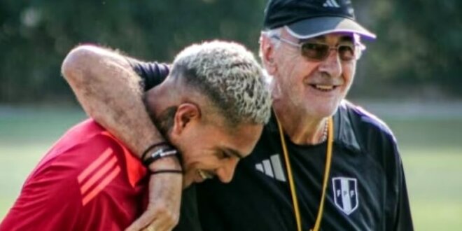 Jorge Fossati y Paolo Guerrero.