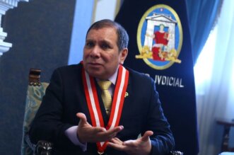 Presidente del Poder Judicial de Perú, Javier Arévalo Vela.