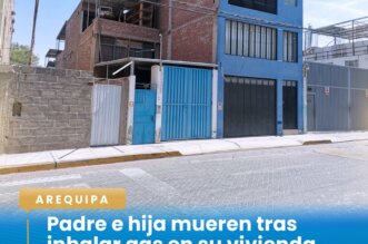 Padre e hija fallecen en Arequipa tras inhalar humo de su cocina al quedarse dormidos