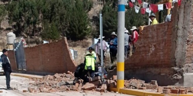 Le cae un muro y sobrevive de milagro