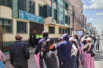 Bulliciosa protesta a favor de detenido