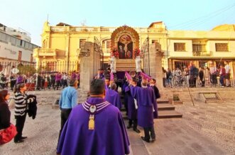 Procesión de la Cuadrilla de Niños y Jóvenes.