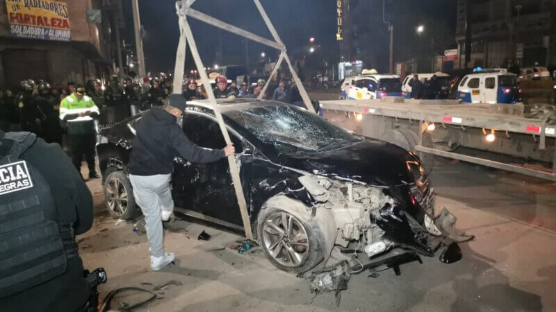 Policía ebrio provocó un fatal accidente