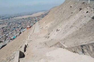 Moradores destruyeron empedrado de camino al mirador Intiorko.