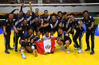 Selección masculina de voleibol del Perú.