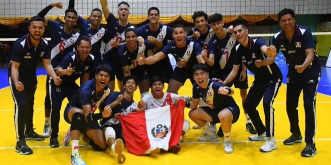 Selección masculina de voleibol del Perú.