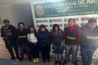 Los serenos y la Policía detuvieron a los sujetos.