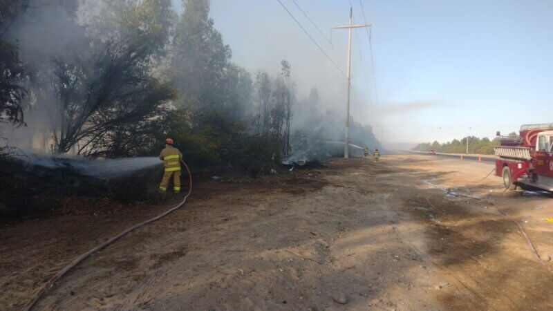 Corte de luz por incendio forestal perjudicó a 23 mil