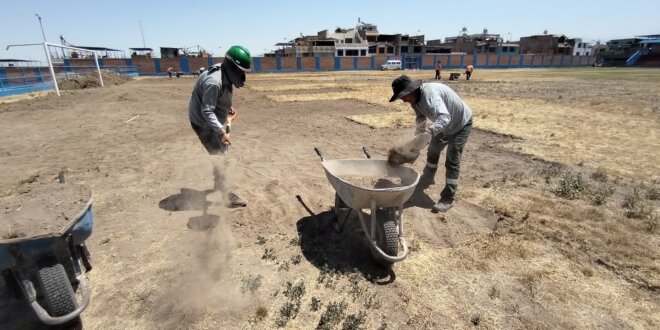 Inicia intervención y mejora de 3 estadios en Paucarpata