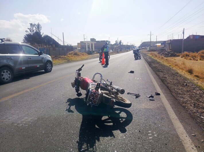 Aparatoso accidente en la vía Panamericana