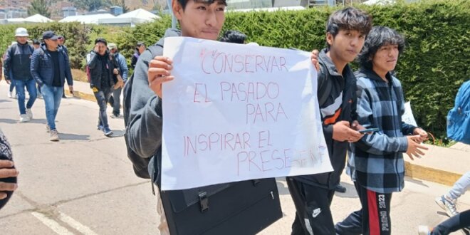 Realizaron protesta.