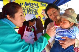 Niños de Melgar y Sandia entre los más anémicos