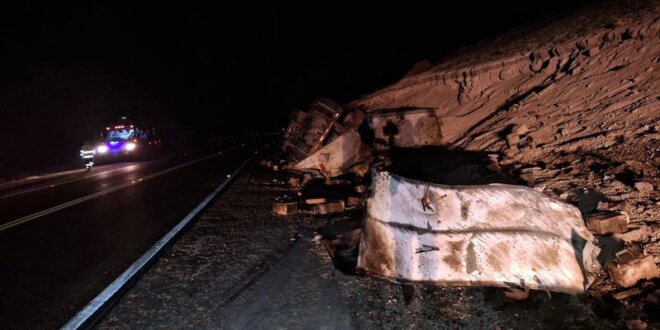 Accidente en la Quebrada del Toro.