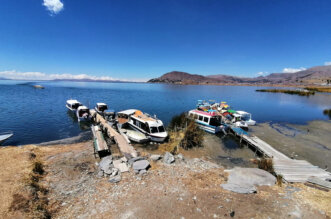 Lago Titicaca ya bajó 59 centímetros más