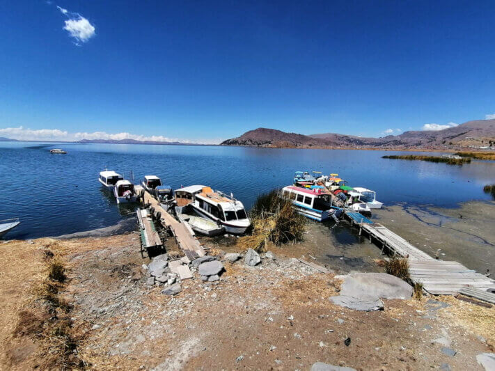 Lago Titicaca ya bajó 59 centímetros más